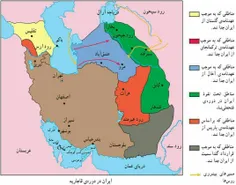 مناطقی که از ایران جدا شده ، نقشه ایران بزرگ