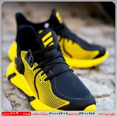 کفش ورزشی مردانه مشکی زرد مدل Arangنحوه خرید👇👇👇