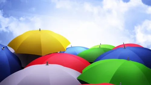 تصویر زمینه زیبا،از چترهای رنگی