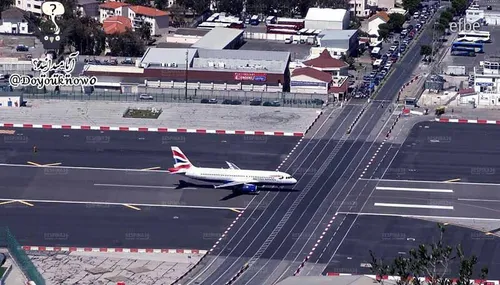 فرودگاه بین المللی جبل الطارق تنها فرودگاهی است که باند آ