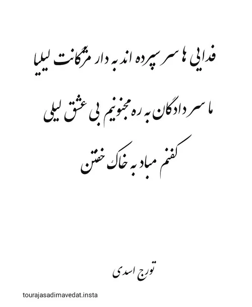 فدایی ها سر سپرده اند به دار مژگانت لیلیا