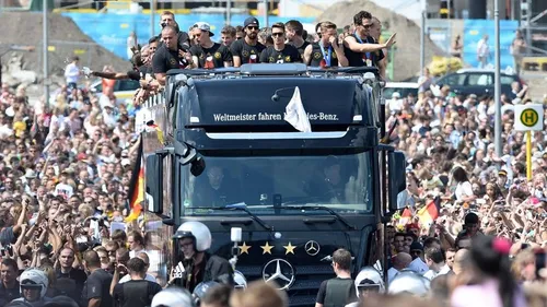 FIFA World Cup winners Germany return home