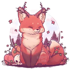 #i_am_otaku #anime #foxs #Painting #animal