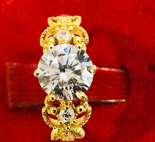 ست زیبا انگشتر و دستبند نقره زیورآلات جواهرات مد طلا Jewe