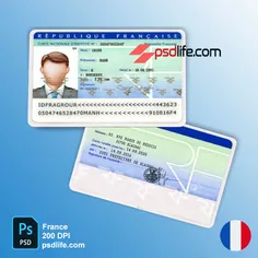 fake identity card France | french id card template | fake id card France | umid id template