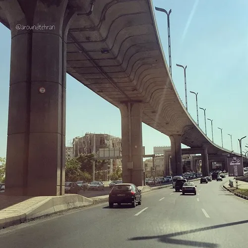The multi-level Sadr motorway - westbound | 23 July '15 |