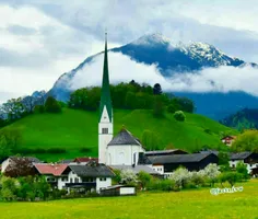 نمایی حیرت انگیز از منطقه روستایی #اتریش که کاملا مثل یک 
