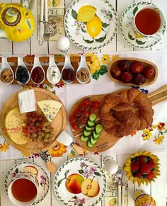 یک صبحانه ایرانی تمام عیار بچینید  #تزیین_صبحانه یکی از ک