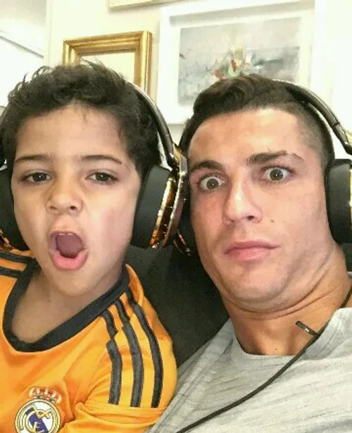 رونالدو و پسرش جونیور