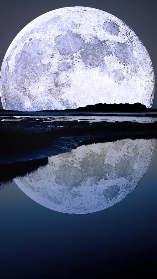 Moon Water Reflection