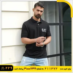 🏆تیشرت مشکی مردانه EA7 مدل Nitan