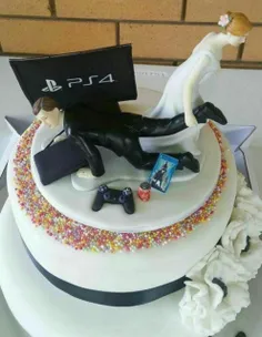 کیک عروسی که کاملا گویای ماجراست...