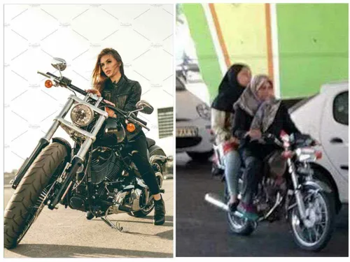 ‏چیزی که زنان ایران از آزادی موتورسواری در ذهن دارن و چیز
