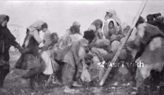 تصويرى از قحطی‌زدگان همدانی در زمان جنگ جهانی اول
