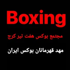 با قهرمانان تیم ملی بوکس ايران تمرین کنيد 