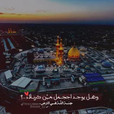 • أیَا کربلاء یَا أُمنیة العُمر یَا دواء الجَرح 