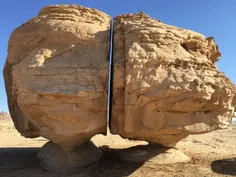 در عربستان سعودی سنگی عجیب بنام ال نسلا وجود دارد که ظاهر