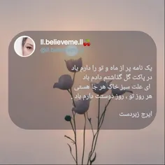 🍒🌱یک‌ نامه پر از ماه و تو را دارم یاد