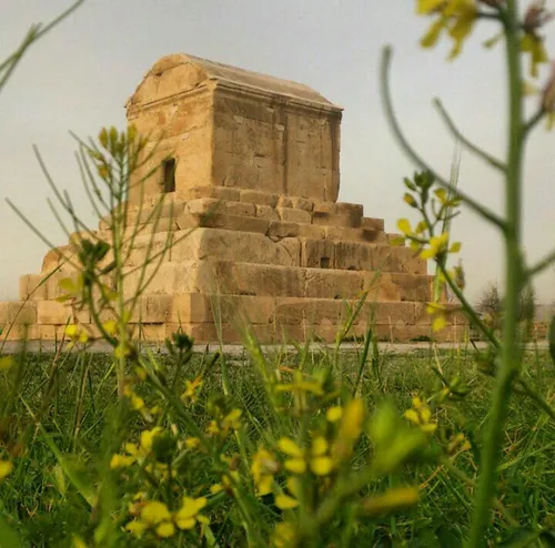 نمایی زیبا از آرامگاه کوروش بزرگ