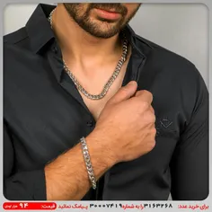 نیم ست نقره ای مدل Cartier