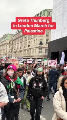 حمایت مردم لندن از فلسطین که هر روز زیر بمب های اسرائیل ه