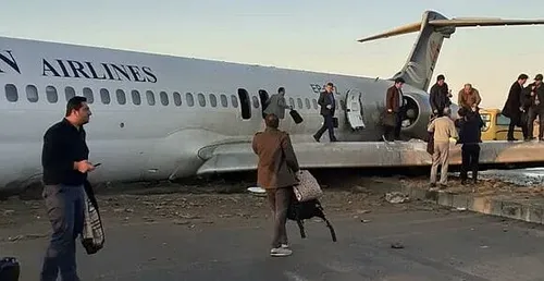 🔹 خروج هواپیمای مسافربری از باند در ماهشهر