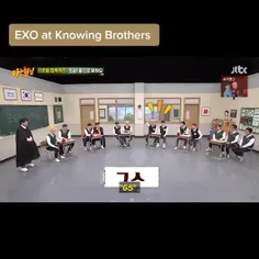 اکسو در برنامه knowing brothers