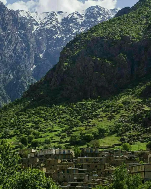 نمایی تماشایی از طبیعت بکر روستای زیبای دیوزناو سروآباد د