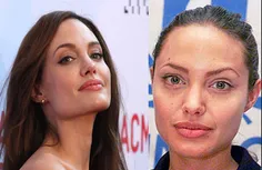 آنجلیا قبل و بعد آرایش