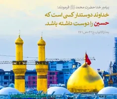 خدادوستدارکسی است که حسین(ع) رادوست داشته باشد