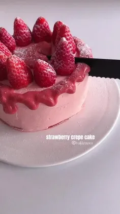 کیک توت فرنگی🍓🍰