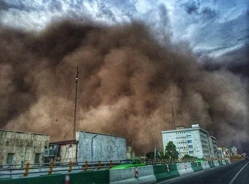 طوفان دیروز تهران