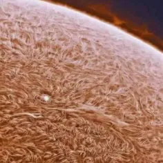 عکس خورشید از نزدیک کره ای سوزان با۴میلیون درجه بالای صفر