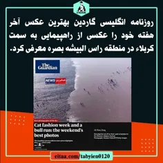 🔺روزنامه انگلیسی گاردین بهترین عکس آخر هفته خود را عکسی ا