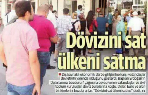 📸 صفحه اول روزنامه «ینی شفق» ترکیه: «ارزت را بفروش، کشورت