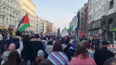 تعداد تجمع حامیان فلسطین ☝️☝️ در برلین  از تجمع برعندازان