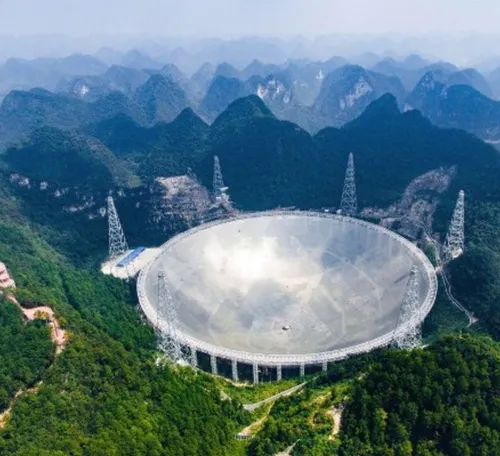 بزرگترین تلسکوپ رادیویی جهان با قطر 500 متر درچین، چینی ه