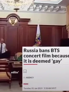 روسیه پخش فیلم کنسرت بی‌تی‌اس رو ممنوع اعلام کرد چون آنها