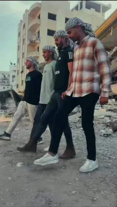رقص حمزه و دوستانش با آهنگ فلسطینی «من پیروز می‌شوم» 