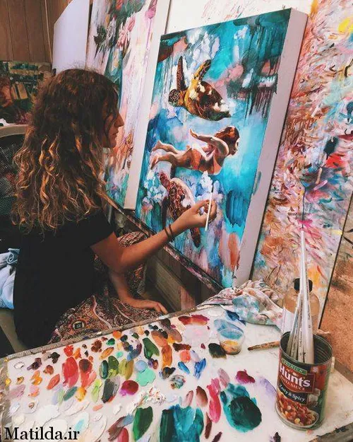 دیمیترا میلان نقاش ۱۵ ساله
