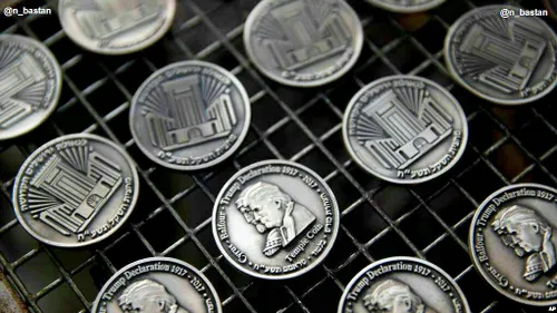 🔻 ضرب سکه در اسرائیل با نماد مشترک کورش و ترامپ