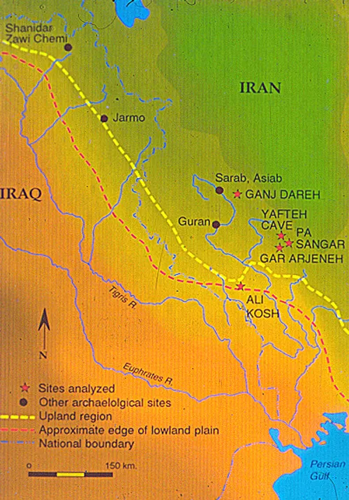 نگارهء بالا ، نقشهء جایگاه شهر باستانی "گنج دره" را نشان 