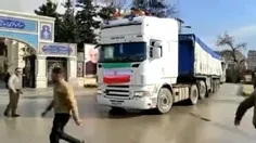 🎥 ورود کامیون های کمک‌های بشردوستانه ایران به سوریه
