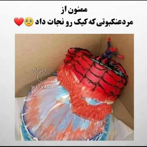 تشکر از مرد عنکبوتی 🥺👍