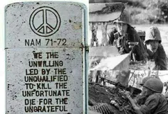 متن نوشته روی فندک زیپوی یک سرباز آمریکایی در جنگ ویتنام 