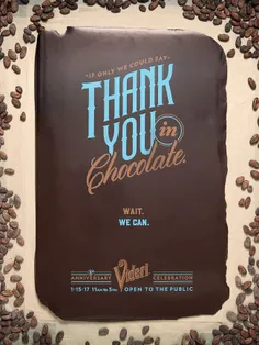 پوستر شکلات برای تزیین کیک