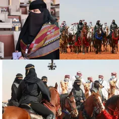 رژه و حضور زنان در جشنواره شتر، برای اولین بار در عربستان