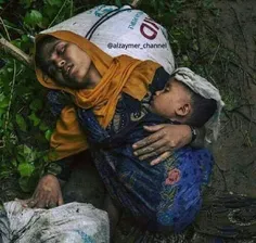 🔹 تصویر دردناک مادر و کودک میانماری...