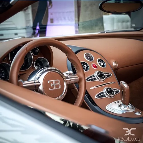 The Elegant Interior of The Bugatti Veyron