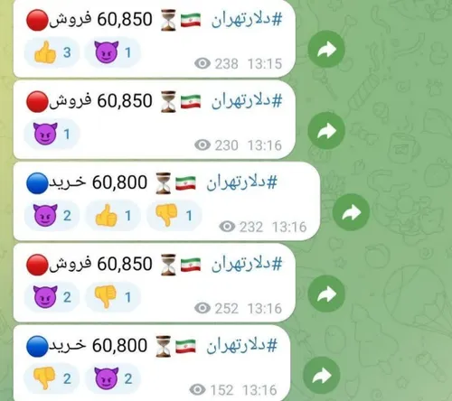 🔺دولت تلگرام، در حال افزایش قیمت دلار و خواباندن مچ دولت 
